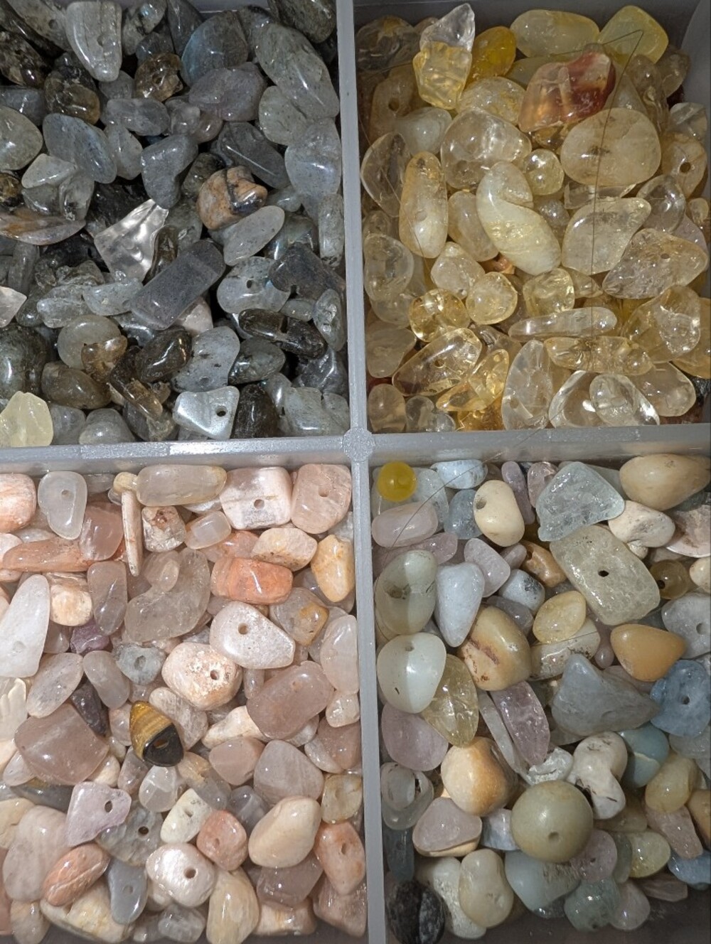 Semi-precious Stone Chip Beads: Amethyst Fluorite Unikite Labradite & Much More! - Picture 15 of 16